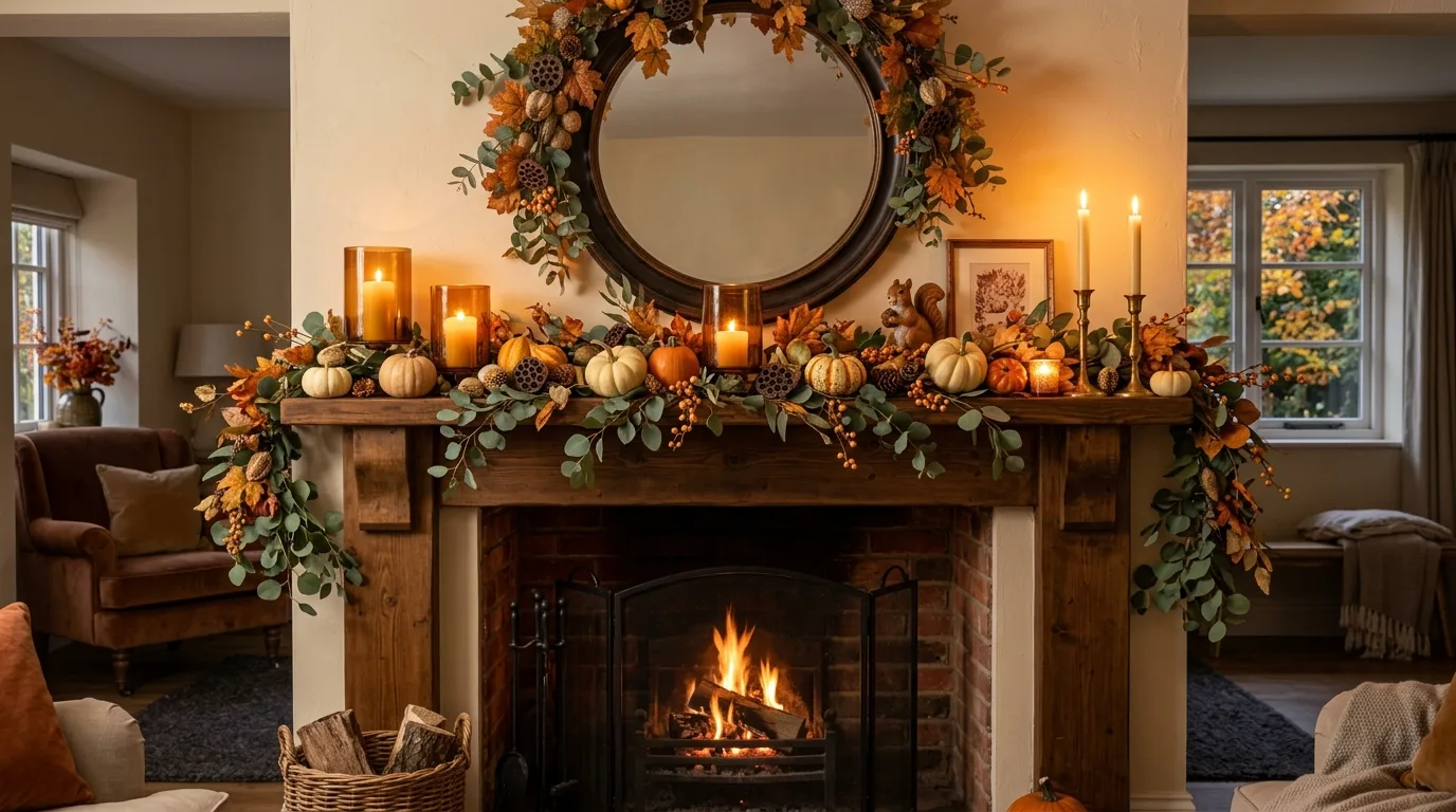 Lean on natural materials for grounded warmth inspiration for an indoor fall home.